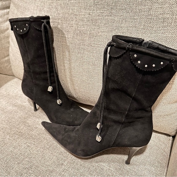 Sara Kent Suede Stiletto Boots! - Picture 7 of 11